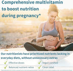 Igennus Methylated Prenatal Multivitamin for Women, Folate for MTHFR, High Absorption, Pure & Clean, Gentle Iron, Choline, Calcium & Magnesium, Vegan Pregnancy Vitamins, Halal, Non-GMO, 60 Tablets