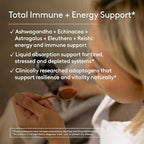 Immune + Energy Syrup, Herbal Formula with Ashwagandha, Echinacea, Astragalus and Ginseng, High Absorption, Easy to Take, Caffeine-Free - 6.7 Fl oz (40 Servings)