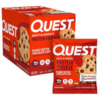 Quest Nutrition Peanut Butter Chocolate Chip High Protein Cookie, Keto Friendly, Low Carb, 24.5 Oz, 12 count (Pack of 1)