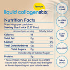 Hydrolyzed Liquid Collagen Peptides for Women & Men - Grass-Fed Bovine Protein Supplement for Hair Growth, Skin and Nails (Pack of 28, Lemon)