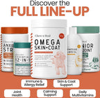 Salmon Oil for Dogs - Soft Chew Omega Treats for Skin and Coat - Fish Oil Blend of Essential Fatty Acids, Omega 3 and 6, Vitamins, Antioxidants and Minerals - Made in USA (180 Chews, Salmon)