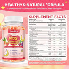 Magnesium Glycinate Gummies for Kids - Kids Magnesium Gummies, with L-Theanine, Chamomile & Multivitamins for Sleep, Calm & Focus - Strawberry Banana Center-Filled Gummies 60 ct (2 Pack)