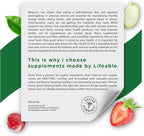 Lifeable Omega 3 for Kids Gummies | with Vegan DHA Supplement | Kids Omega 3 Fish Oil Alternative from Plant Based Flaxseed Oil | Great Tasting Supplement | 60 Gummies
