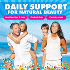 Vital+Boon Dippin' Dots - Biotin Collagen Gummies for Women and Men - Hair, Skin & Nails Support - 10,000 mcg Biotin - Vegetarian, Non-GMO, Gluten-Free (60 Count)