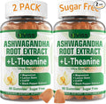 NEVISS Ashwagandha Gummies 2000mg, Feel Refreshed, Plus Proprietary Blend with L-Theanine, 5-HTP, Lemon Balm, Magnesium for Calm, Zzzs & Relaxation Support, 120 Count