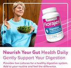 Florajen Digestion Probiotics, Gut Health Supplement with Constipation and Bloating Relief for Adults, 30 Count (Refrigerated)