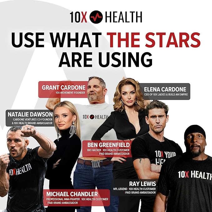 10X Health TMG Supplements - Trimethylglycine Supplement for Liver Support, Heart Wellness, Energy, Homocysteine Levels - TMG Capsules with Betaine Anhydrous - Non-GMO & Gluten-Free - 60 Capsules