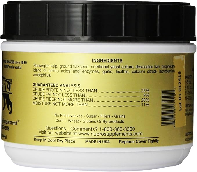 Nutri-Pet Research Nupro Dog Supplement, Small Breed, 1-Pound