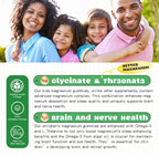 Magnesium Complex Gummies- Calm Chewable Gummies for Kids & Adults- Magnesium Glycinate Supplement-w/Omega-3, Vitamin B6, D3- Support Calm Stress Relief, Bones, Mood, 2 Pack