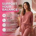 Clean Nutra Feminine Balance Gummies for Women Pineapple VaginalProbiotics pH Balance Cranberry D Mannose Supplement Inositol Black Cohosh Evening Primrose Garlic Vitex GLA Prebiotics Folate 60ct