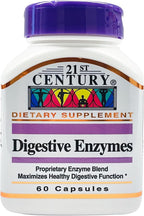 21st Century Digestive Enzymes Capsules, 60 Count (Pack of 3)