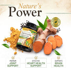 Turmeric Curcumin Supplement 1500mg - Organic Tumeric & BioPerine Black Pepper for Best Absorption with 95% Curcuminoids, Nature's Joint & Immune Support, Non-GMO, Bottled in USA - 120 Capsules