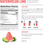 Isopure Clear Whey Isolate Watermelon Lime Protein Powder 16 Servings + 1 Bottle of Clear Protein Water with Electrolytes, 15g Whey Protein Isolate, Zero Sugar, Mixed Berry, 20 fl oz Bottle