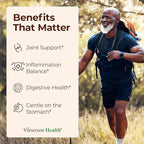 Boswellia Serrata Turmeric Supplement for Joint Support & Inflammation Balance – Turmeric Boswellia Supplement with Ginger & Black Pepper Extract for Enhanced Absorption – Non-GMO - 120 Capsules