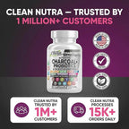 Activated Charcoal Pills for Gas Relief and Debloat, CharcoBiotic with Probiotics Digestive Enzymes Shilajit Peppermint Fennel Ginger Turmeric Licorice Root Aloe Vera Ceylon Cinnamon, Clean Nutra 90ct