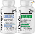 Youth & Tonic Water & Waste Reset – Water Weight Away & 15 Day Cleanse Pills for Digestive Cleanse, Fluid Retention, Colon Cleanser, Gut Detox & Bloating Support for Women & Men – 90 Capsules