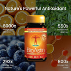 Nutrex Hawaii BioAstin Hawaiian Astaxanthin - 4mg, 60 Softgels - Farm-Direct Premium Antioxidant Supplement to Support Eye, Skin, Joint & Immune System Health - Non-GMO & Gluten-Free
