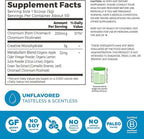 Orgain Micronized Creatine Monohydrate Lean Muscle Powder with Metabolism Blend, Unflavored, 50 Servings, Supports Muscle Strength and Brain Health, No Dairy or Soy, Gluten Free, Vegan