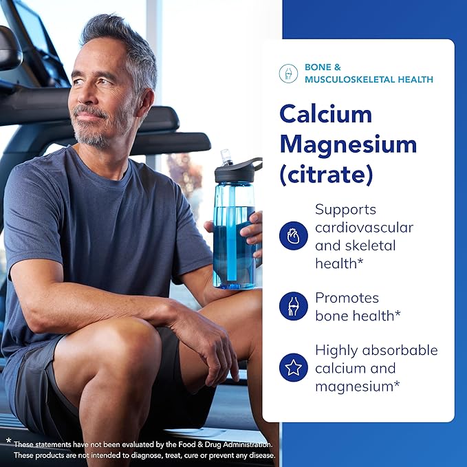 Pure Encapsulations Calcium Magnesium (Citrate) - 240 g Calcium & 240 g Magnesium - Bone Health Support - Non-GMO & Vegan - 180 Capsules