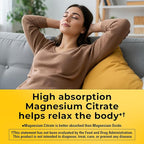 Nature Made High Absorption Magnesium Citrate 200 mg per serving, Magnesium Supplement for Muscle, Nerve, Bone and Heart Support, 90 Magnesium Gummies, 45 Day Supply