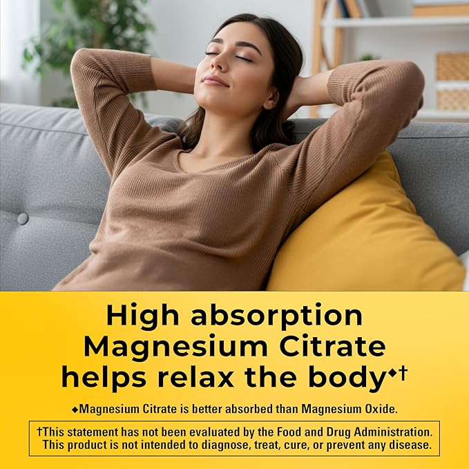 Nature Made Magnesium Citrate 250 mg per serving, Magnesium Supplements for Men and Women, Support for Muscle, Nerve, Bone and Heart, 120 Softgels, 60 Day Supply