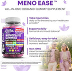 Menopause Supplement For Women Gummies with Black Cohosh, Wild Yam Magnesium, Red Clover For Menopause Relief Hormone Balance Night Sweats Mood Plus Bergamot, Vitamin D3, Vitamin B12, Vitamin B6 Clean