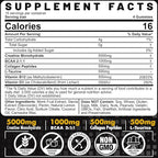 Creatine Monohydrate Gummies for Men & Women - with BCAA, Collagen Peptides, L-Taurine, Vitamin B12, D3, Chewables Creatine Monohydrate 5g Per Serving, Natural Lemon Flavor, Sugar Free, 2 Pack