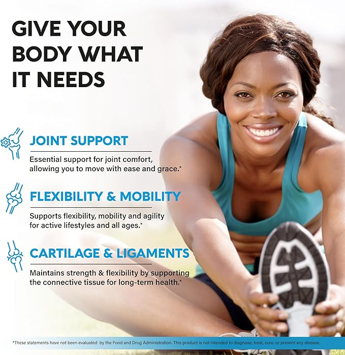 Glucosamine Chondroitin MSM Collagen | HSA | Joint Support Supplement 2800 mg | Made in USA | FSA Approved Product Items | Flexibility Nutritional Vitamins | For Men & Women, 120 Capsules