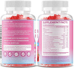 Collagen Gummies for Women & Men, Hydrolyzed Collagen Peptides(Type I, II, III, V, X) with Biotin, Hyaluronic Acid, MultiVitamins, Supports Healthy Skin, Thick Hair &Strong Nails, Sugar Free, 120Cts