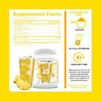 NutraBio Clear Protein Powder, Pineapple Splash - 20 Servings, 20g Clear Whey Protein Isolate, 0 Sugar, 0g Lactose, Refreshing Fruit Flavors, GLP1 Support - Bone Health - Muscle Post Workout Recovery