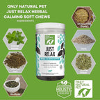 Only Natural Pet - Just Relax Herbal Calming Soft Chews for Dogs | Natural Anxiety Relief Treats, Premium Dog Relaxation Aid, Stress and Anxiety Relief Supplement - Bacon Flavor - 120 Soft Chews