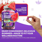 Menopause Supplement for Women Gummies with Black Cohosh, Wild Yam, DIM, Magnesium, Red Clover Chasteberry for Hormone Balance Relief Night Sweats Mood Plus Bergamot, Vitamin D3, Vitamin B6 B12