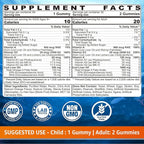 Cod Liver Oil Gummies 1000mg for Kids & Adults - w/Omega 3 (EPA & DHA), Vitamins A, D3 & K2 - Cod Liver Oil Omega 3 Gummies for Immune, Brain & Cognitive Support, SugarFree, Orange Flavor, 120Cts