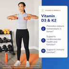 Pure Encapsulations Vitamin D3 & K2 - Bone & Vascular Health Support - Immune Function Support* - Gluten Free - Non-GMO - 120 Capsules