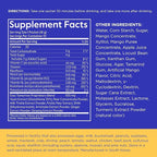 Natural Energy & Morning Vitality Jelly Stick - Daily Korean Skin Health Supplement & After Drinking Support with DHM & Glutathione - K-Beauty Inspired (Mango Flavor, 10 Sticks)