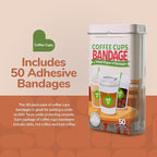BioSwiss Bandages, Coffee Cup Shaped Self Adhesive Bandage Set, Latex Free, Sterile Wound Care, 50 Count