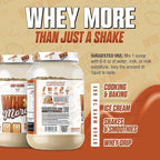 Axe & Sledge WHEY More Premium Protein Blend | 24g Protein, Whey Concentrate & Isolate | Prebiotic Fiber for Enhanced Absorption | Creamy, Delicious, Versatile | 30 Servings, Peanut Butter Pie
