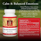 Kan Herbs Company Relaxed Wanderer – Traditional Chinese Herbal Formula to Support Mood, Digestion, and Menstrual Balance, Nourishes Blood, Eases Occasional Tension and Fatigue, 120 Tablets