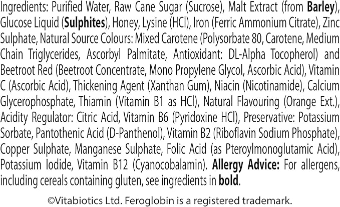 Feroglobin Gentle Iron and Nutrient Liquid - Reduce Tiredness and Fatigue | Maintain Health and Vitality | Natural Iron Source