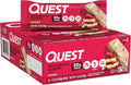 Quest Nutrition White Chocolate Raspberry Protein Bars, 20g Protein, 1g Sugar, 5g Net Carb, High Fiber, Gluten Free, Keto Friendly, 12 Count