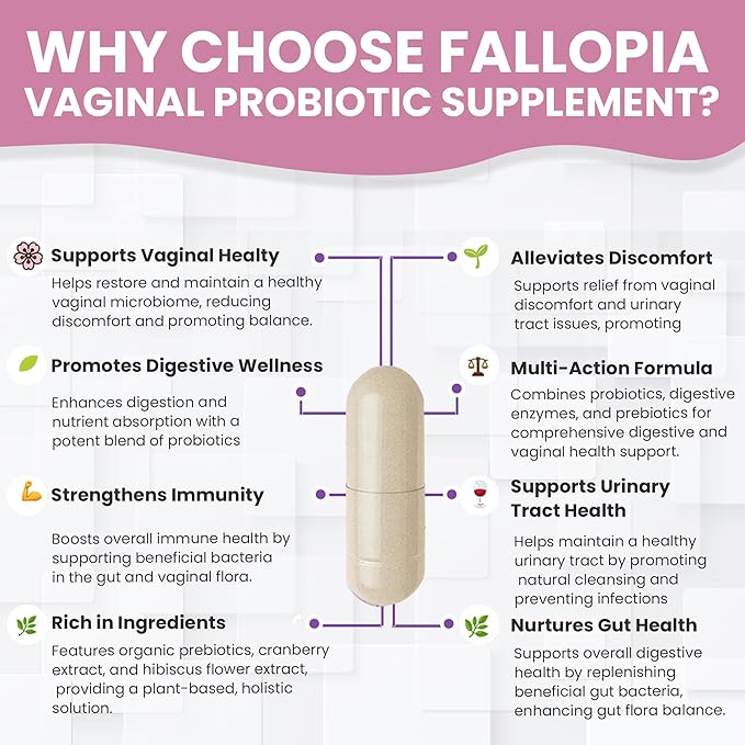 Probiotics for Women with Prebiotic Cranberry d Mannose Digestive Enzymes & Hibiscus 34 Strains 100 Billion CFU Feminine Care Supplement for Vaginal Gut Urinary Health and pH Balance Support