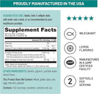 NatureWise Extra-Strength Omega 3 Fish Oil Supplement - 1000mg per Serving - 600 EPA & 400 DHA and Vitamin E - Support for Heart & Brain Health - Lemon Flavor, GMO-Free - 180 Softgels[3-Month Supply]