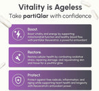 partiQlar Trans-Resveratrol 500mg - High Purity Resveratrol Supplement for Anti-Aging, Heart Health & Cellular Energy - Powerful Antioxidant & NAD+ Booster - 60 Veggie Capsules
