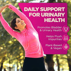 UTI Supplement – Bladder & Urinary Tract Health for Women with D-Mannose, Cranberry, Uva Ursi, Olive Leaf, Marshmallow Root and Oregano – Non-GMO Vegan UTI Pills (120 Capsules)
