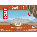 CLIF BAR - Energy Protein Bars - Crunchy Peanut Butter - Made with Organic Oats - Energy Bars - Non-GMO - (15 Pack)