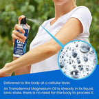 Pure Magnesium Oil Spray 4oz - Topical Magnesium Spray for Sleep & Feet - Extra Strength - USP Grade - 100% Natural and Organic Oil for Muscle Pain & Cramps - Less Sting - Less Itch - Made in USA