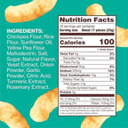 HIPPEAS Chickpea Puffs, Groovy White Cheddar, Gluten Free Snacks, Dairy Free, Vegan, 0.8oz, Pack of 30, 3g Protein, 2g Fiber, Crunchy, Nutritious, Baked Plant Protein Snack, Non-GMO, Kosher