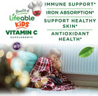 Lifeable Kids Vitamin C Gummies | 250mg | Great Tasting VIT C | Vegan GMO-Free Vitamin C Chewable | for Immune Support | 90 Gummies
