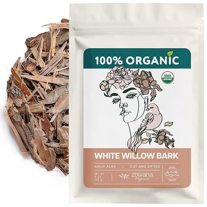 Super Value Pack 5 LB - Organic White Willow Bark (Salix alba) – Loose Dried Bark – Edible Grade for Tea, Decoctions & Herbal Use
