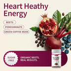 Snap Supplements Nitric Oxide Gummies - Beet Root Extract 300mg, Sugar Free Beetroot Supplement with Pomegranate Powder for Circulation & Natural Energy, 60 Vegan Gummies (2-Pack), Cherry Flavor